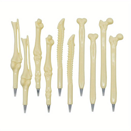 10pcs Bone Shape Ballpoint Pens for Halloween Party