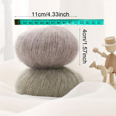 4pcs Mohair Yarn Crochet Knitting Sweater Scarf Shawl 25g pc