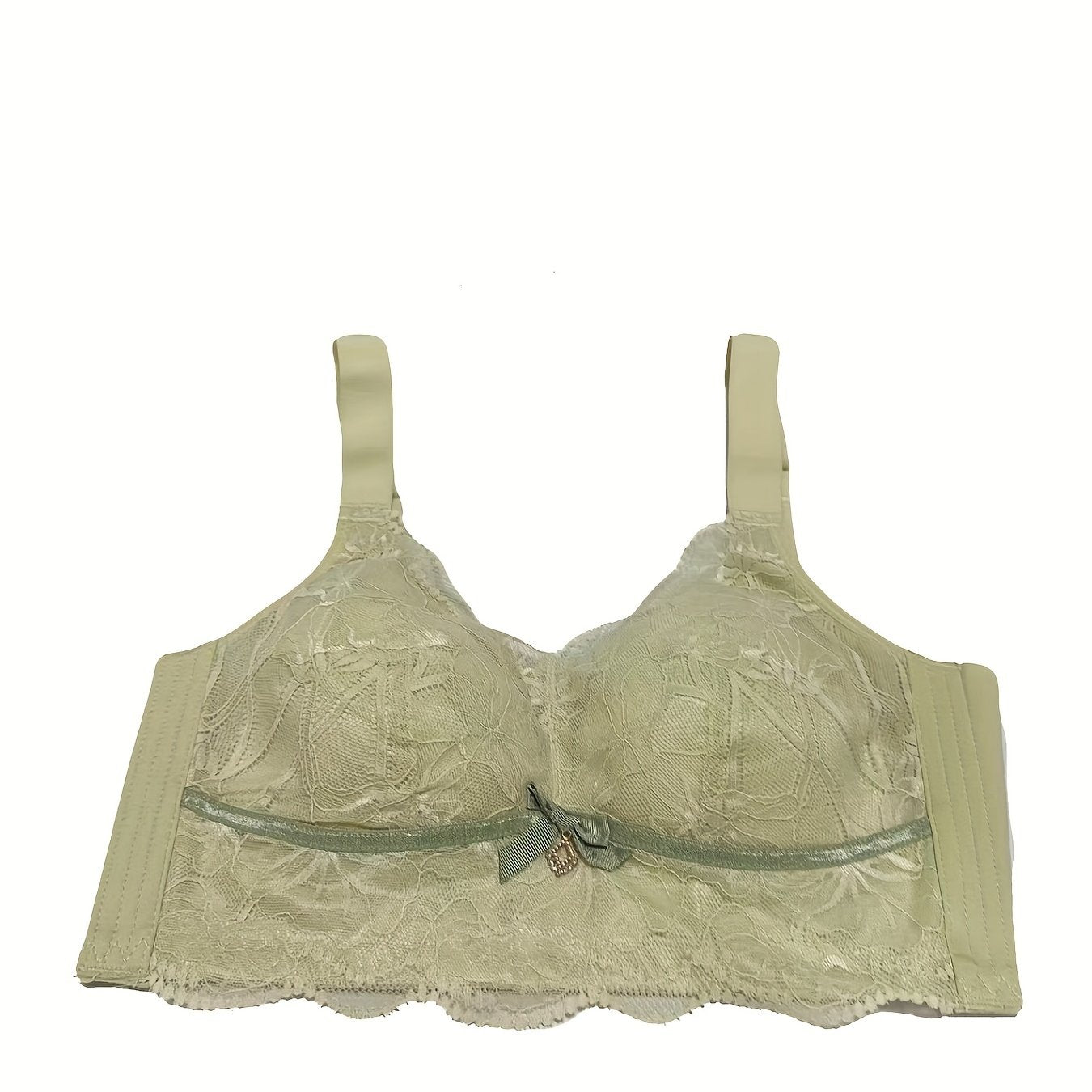Lace Push Up Bra with Bow Tie - Women's Lingerie