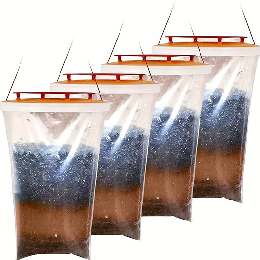 Fly Bag Hanging Fly Trap Outdoor Bug Catcher With Natural Attractant