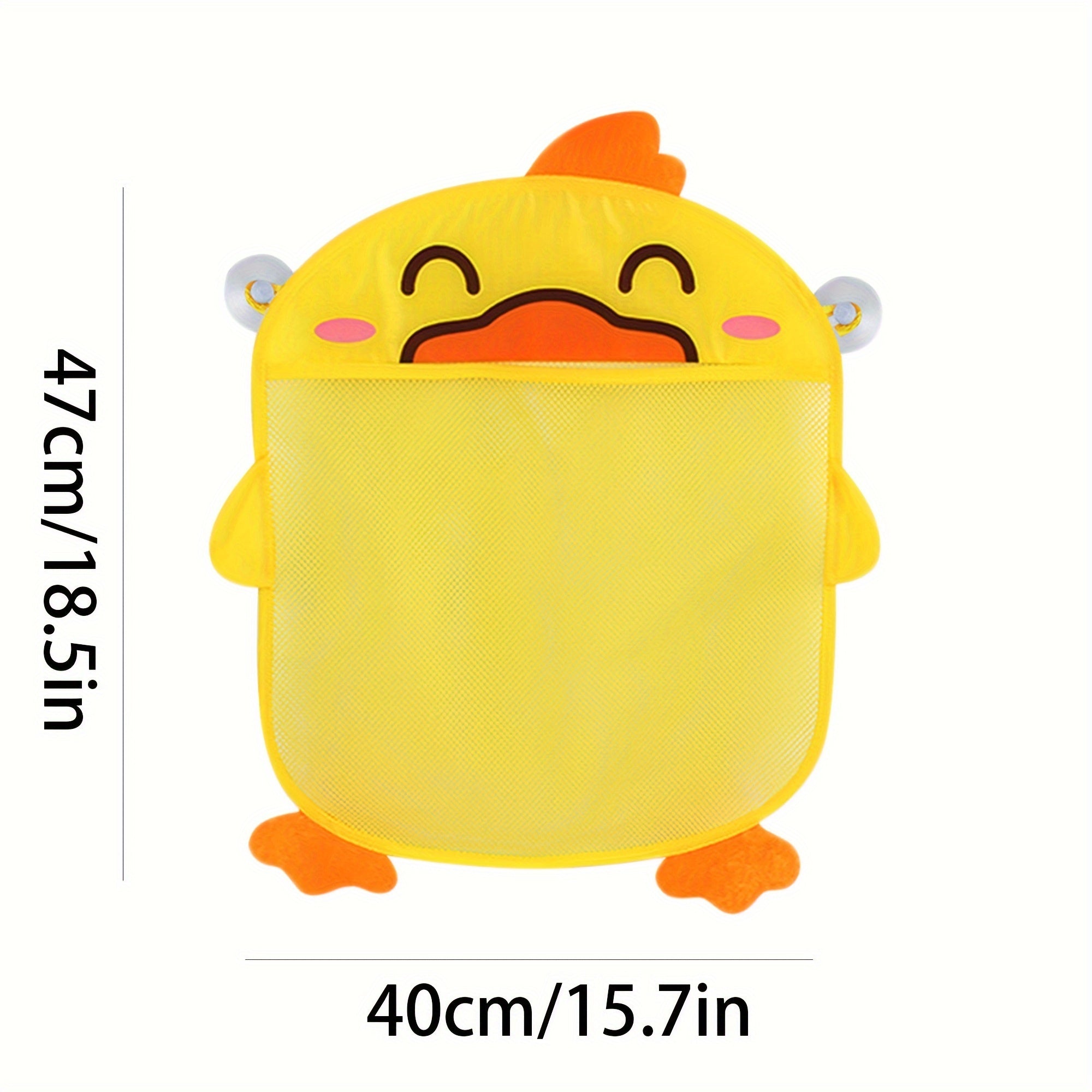 Water Play Toy Storage Bag Suction Cup Wall Organizer