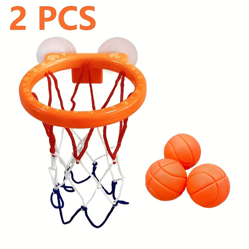Kids Mini Bathtub Basketball Hoop Set with 3 Balls