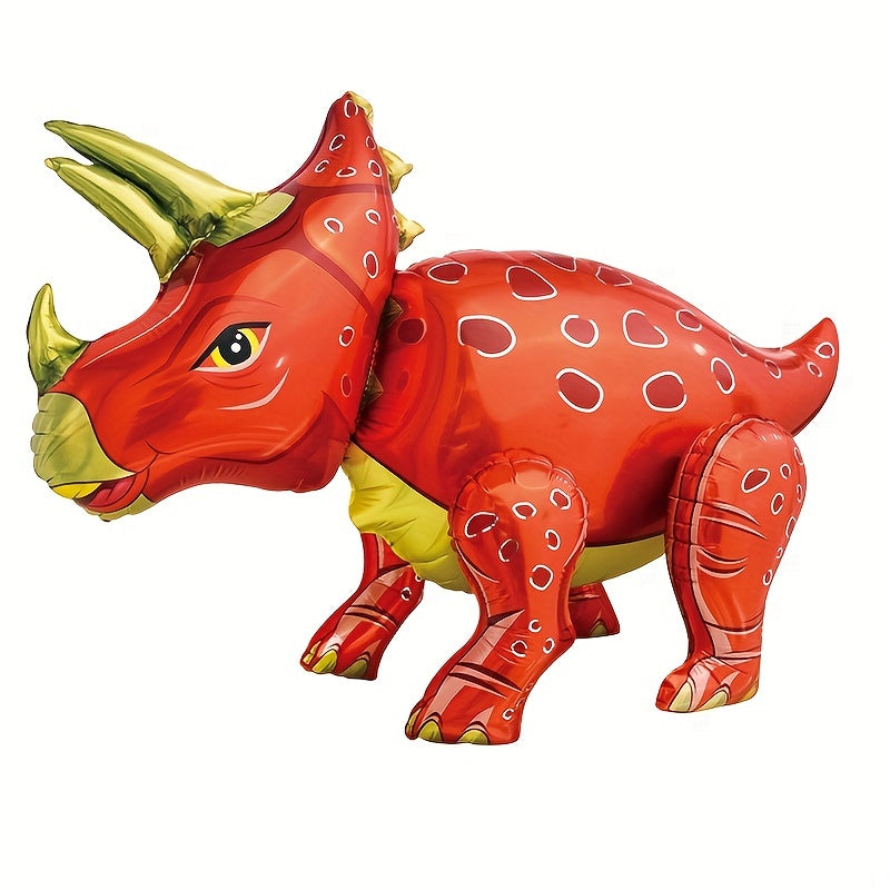 Standing Assembly Triceratop Balloon Jungle Animal Birthday Party Decoration