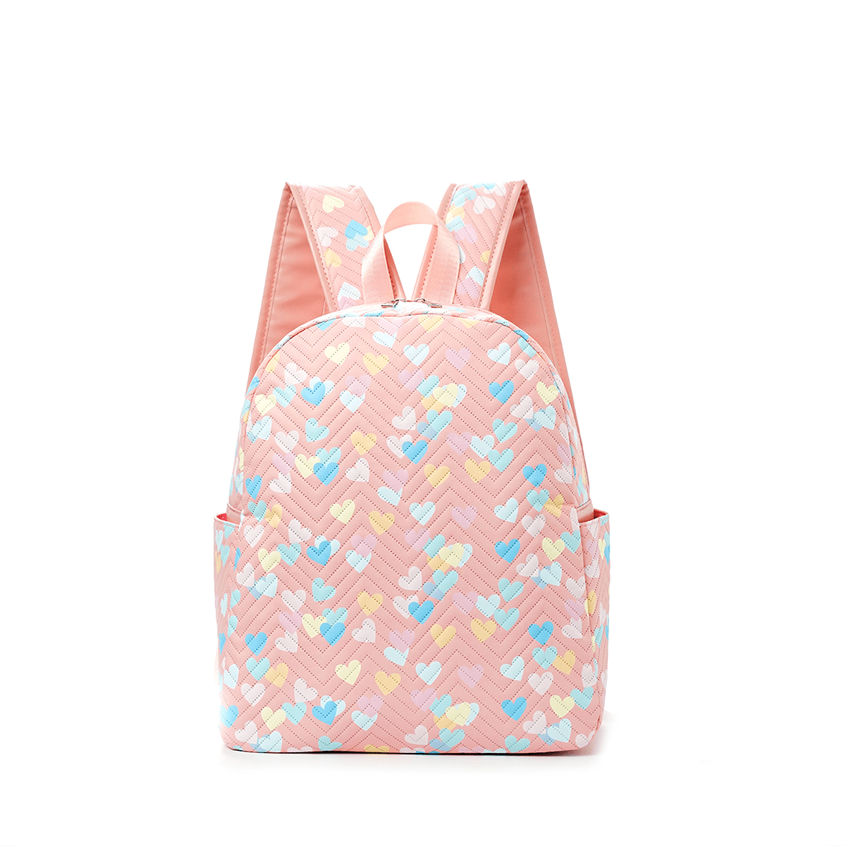 Pink Love Children's Backpack Large Capacity