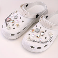 14pcs Street Style Clogs Buckle Punk DIY Shoes Charms Decoration