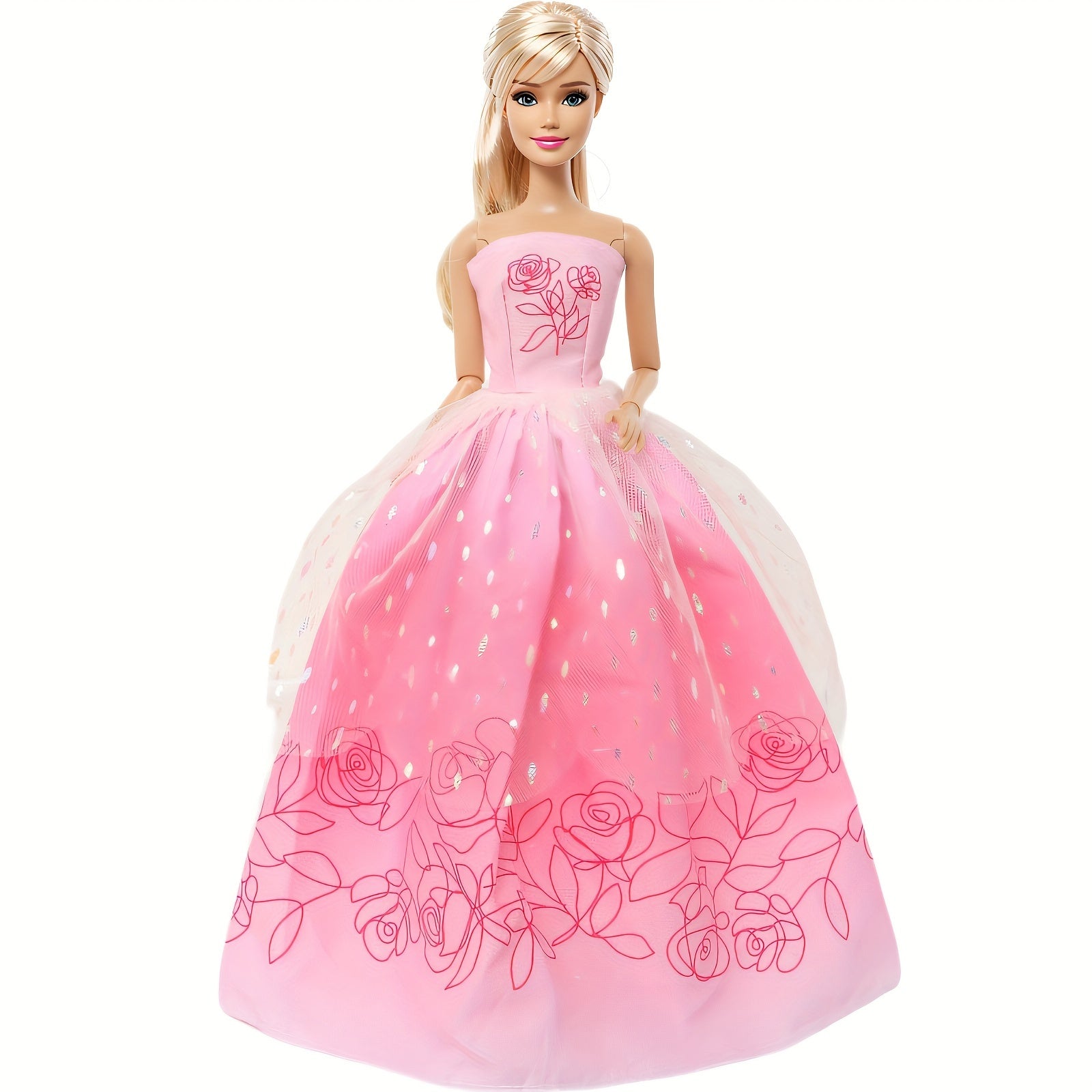 Princess Strapless Wedding Dress for 11.5" Doll