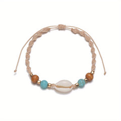 Shell Shape Beads Anklet Bracelet for Women & Girls