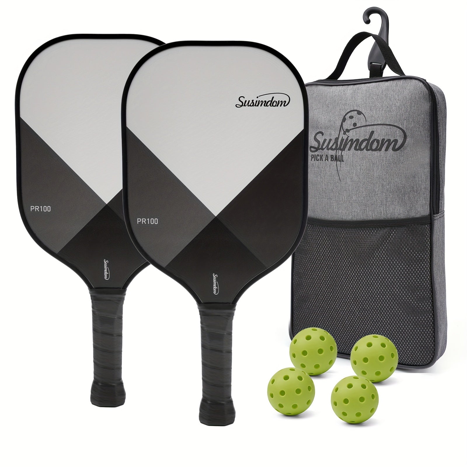PR100 GA Pickleball Paddle Set With Racket 2pcs & Bag 4pcs