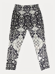 Boho High Rise Skinny Fitness Leggings - Plus Size