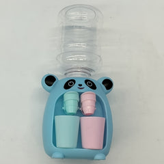 Mini Panda Water Dispenser Toy Dual Outlet Press Type Beverage Machine