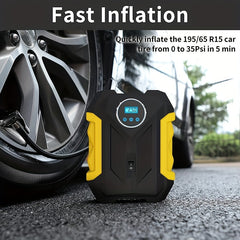 Portable Car Air Compressor LED Pump for Tire Inflation