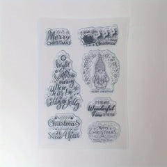 Christmas Series Transparent Stamp for DIY Scrapbooking