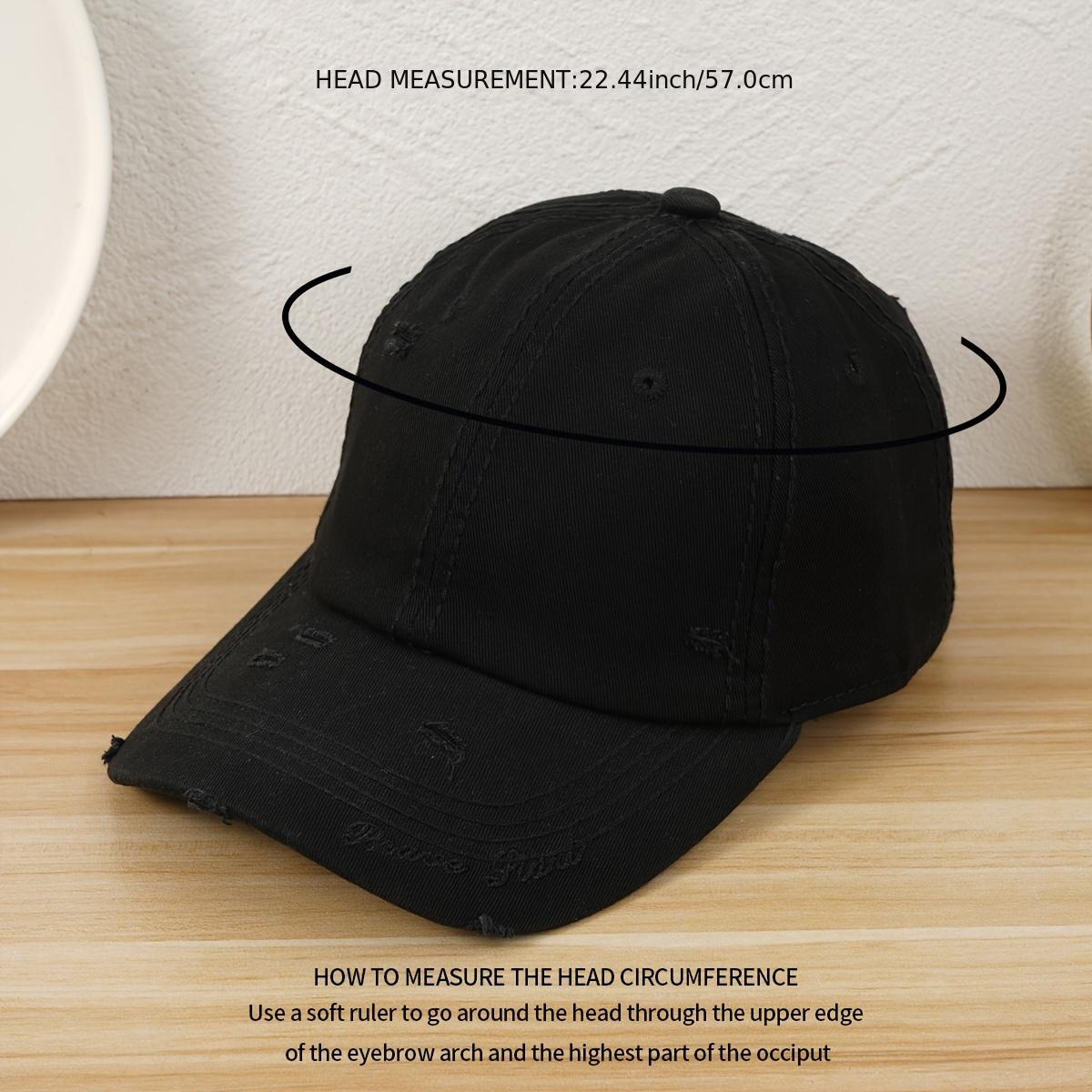 Letter Embroidery Unisex Baseball Cap Adjustable Casual Style Hat F