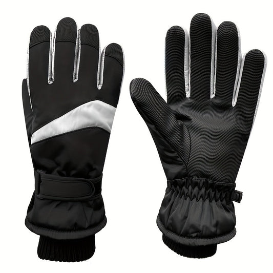 Winter Touch Screen Skiing Gloves Waterproof Thickened Outdoor Cycling Gloves