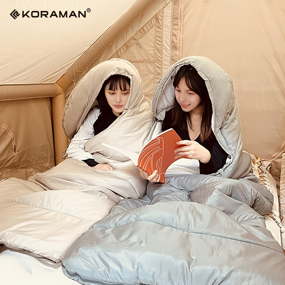 KORAMAN 4 Season Cotton Camping Sleeping Bag Warm & Lightweight