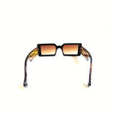 Punk Style Wide Legs Sunglasses with Cleaning Cloth & Anti-squeeze Box
