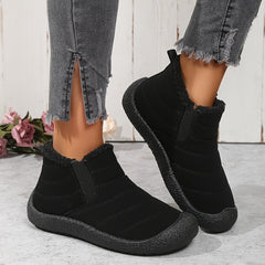 Women's Non slip Thickened Snow Boots Round Toe Warm Shoes