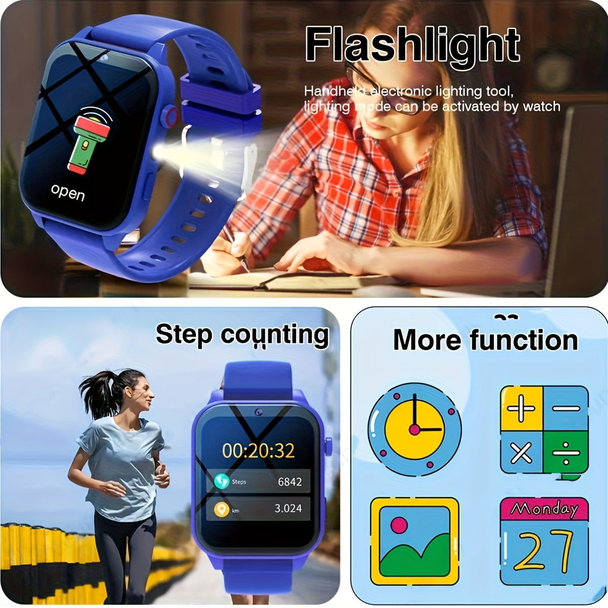 Kids Smart Game Watch with Camera 18 Built in Games Calculator Calendar