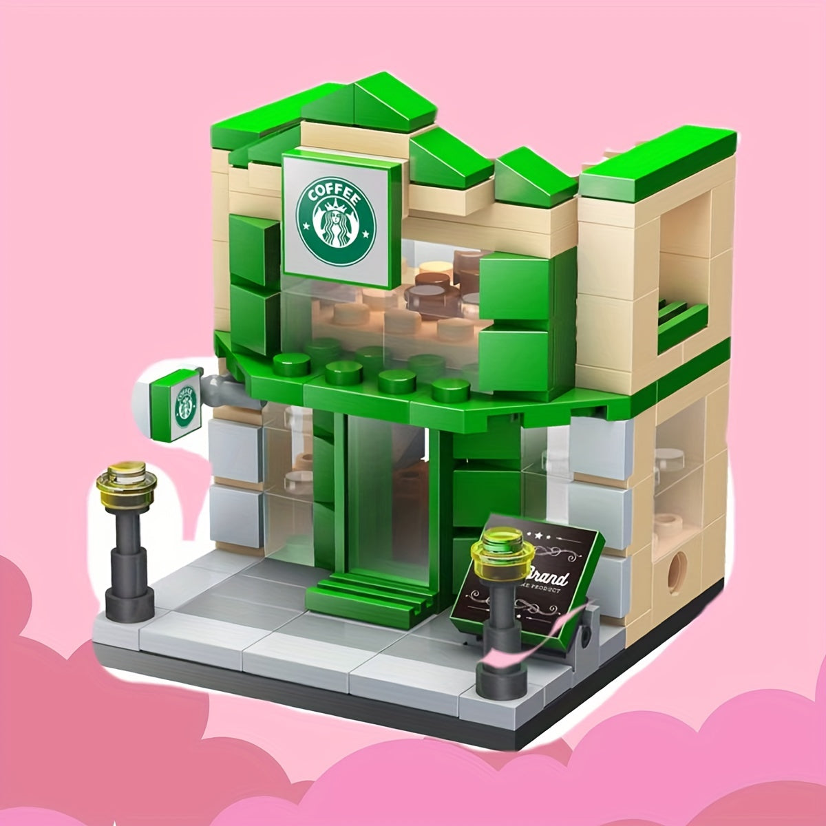 Mini Bricks Bread Shop Building Blocks Set