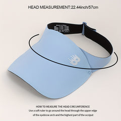 Ultra Light PU Leather Visor Hat Candy Waterproof Ponytail Sun Hat UV Protection