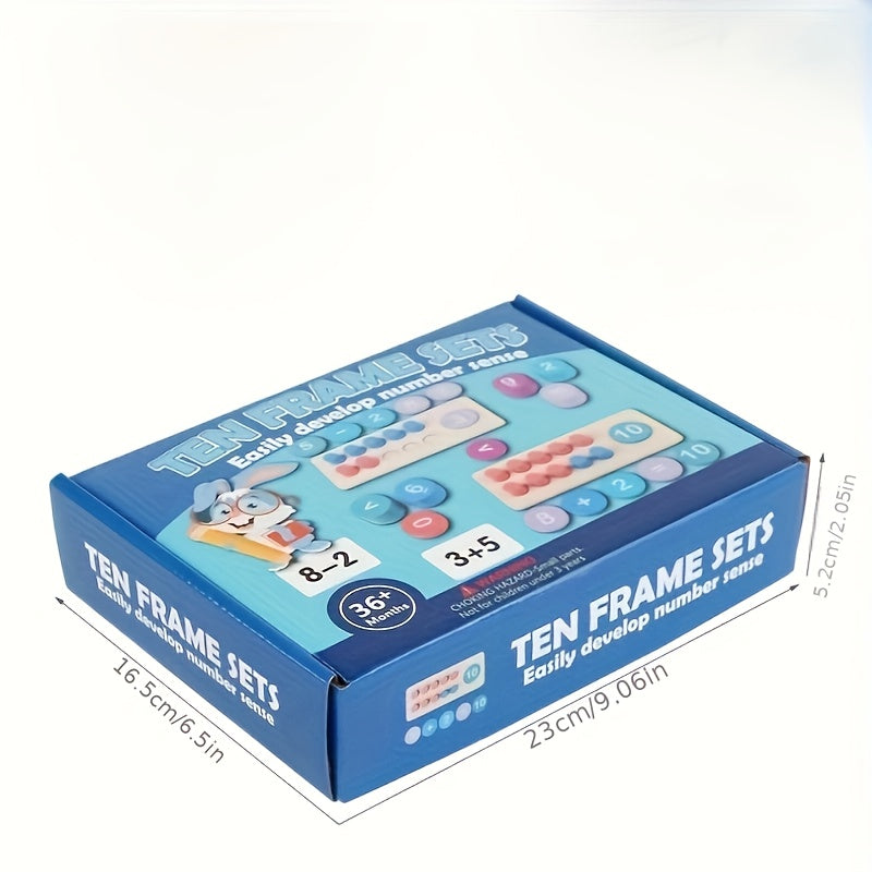 Giant Wooden Ten Frames Set for Early Math Learning