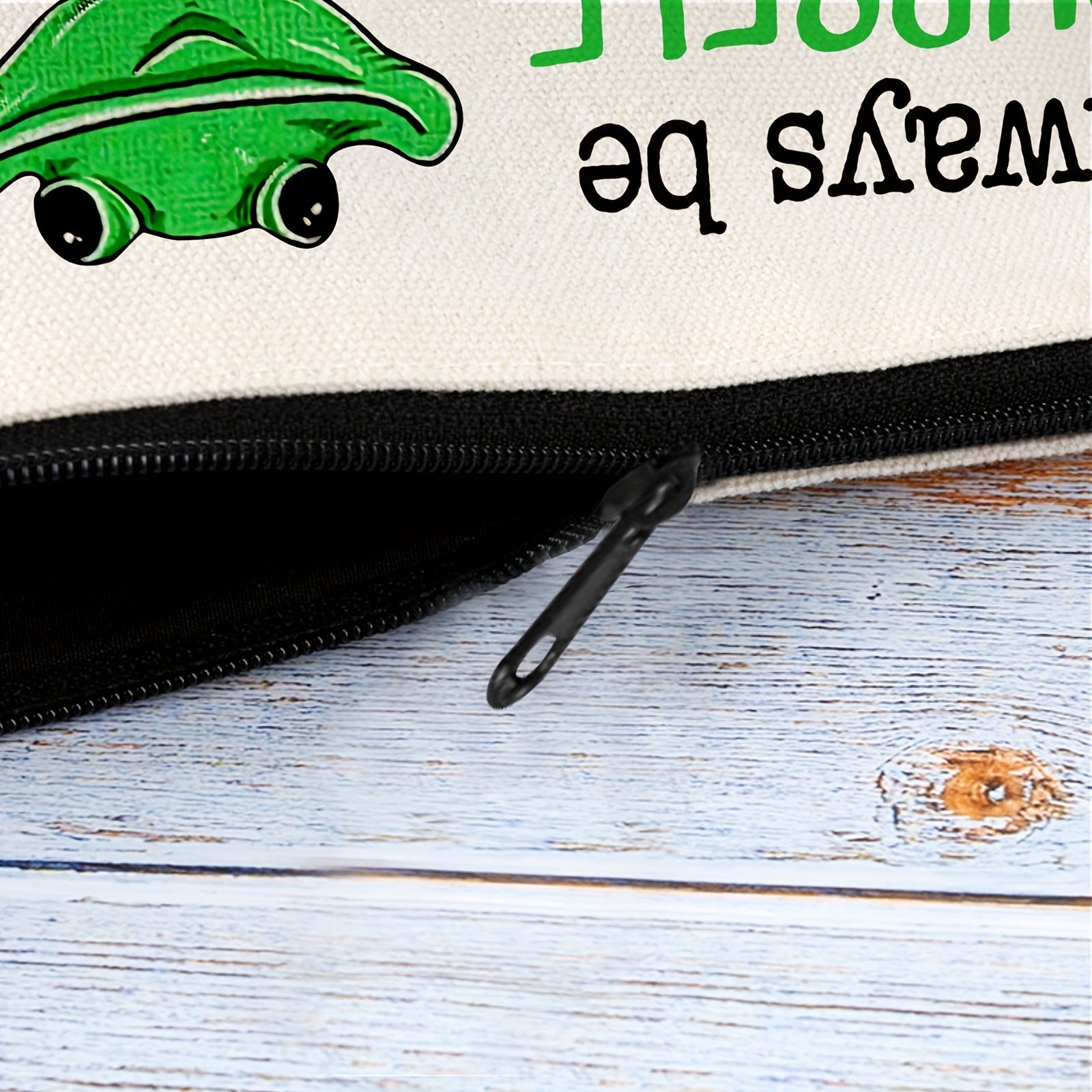 Funny Frog Makeup Bag Cosmetic Bag Always Be Yourself Unless You Can Be A Frog