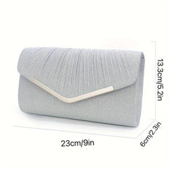 Diamond Pattern Clutch for Women Magnetic Closure Perfect for Evening