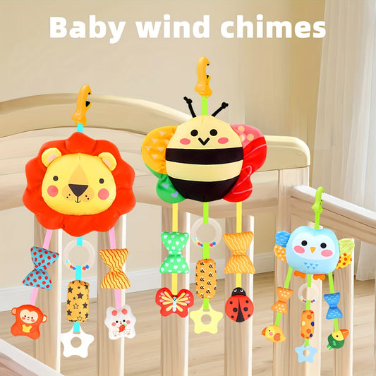 Cartoon Wind Chime Hanging Ornament for Bed or Car, Portable Clip
