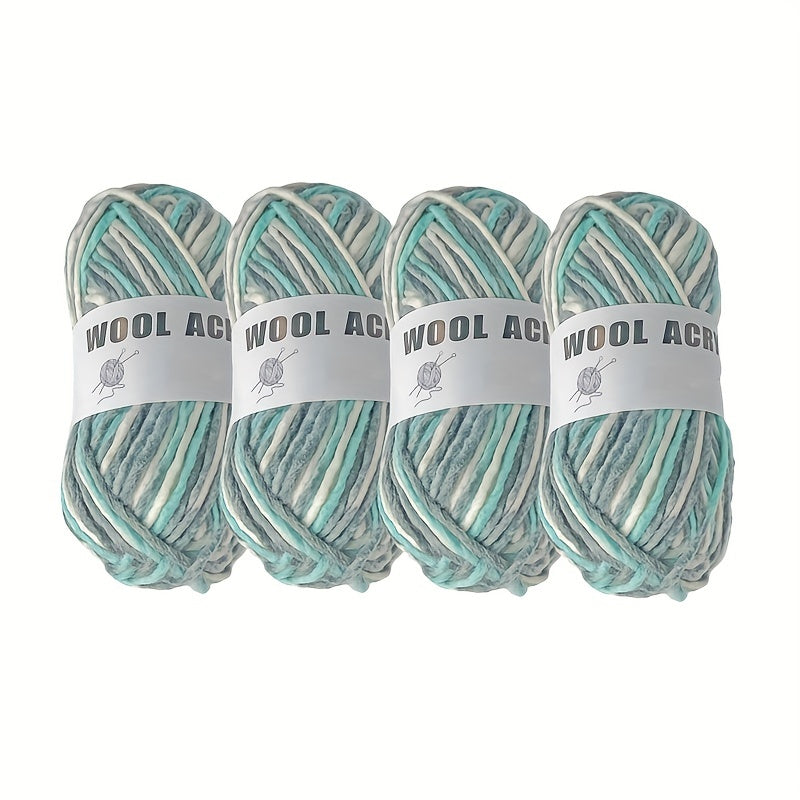 50g Colored Wool Acrylic Yarn for Knitting Crochet Hand Knitted Velvet
