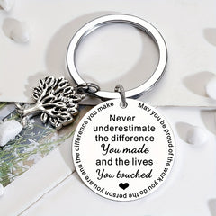 Stainless Steel Tree Key Chain - Stylish Bag Purse Wallet Car Accessory