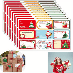 10pcs Christmas Holiday Decoration Gift Self-adhesive Sticker Label