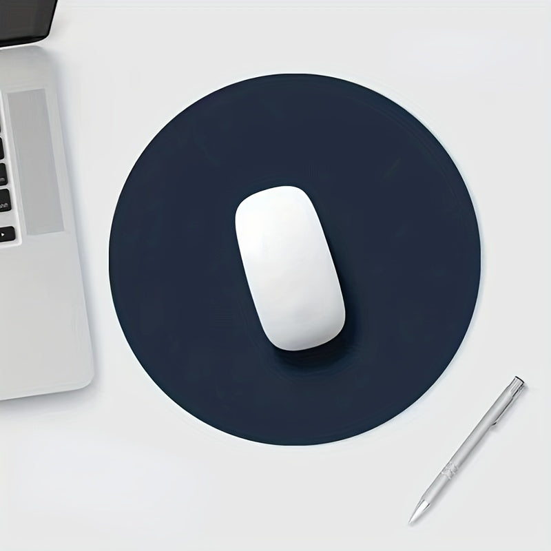 Solid Round Non-slip Mouse Pad for Students Office Computer Laptop