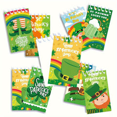 8 St Patrick's Notepads Featuring Lucky Shamrocks Hats And Beer Designs