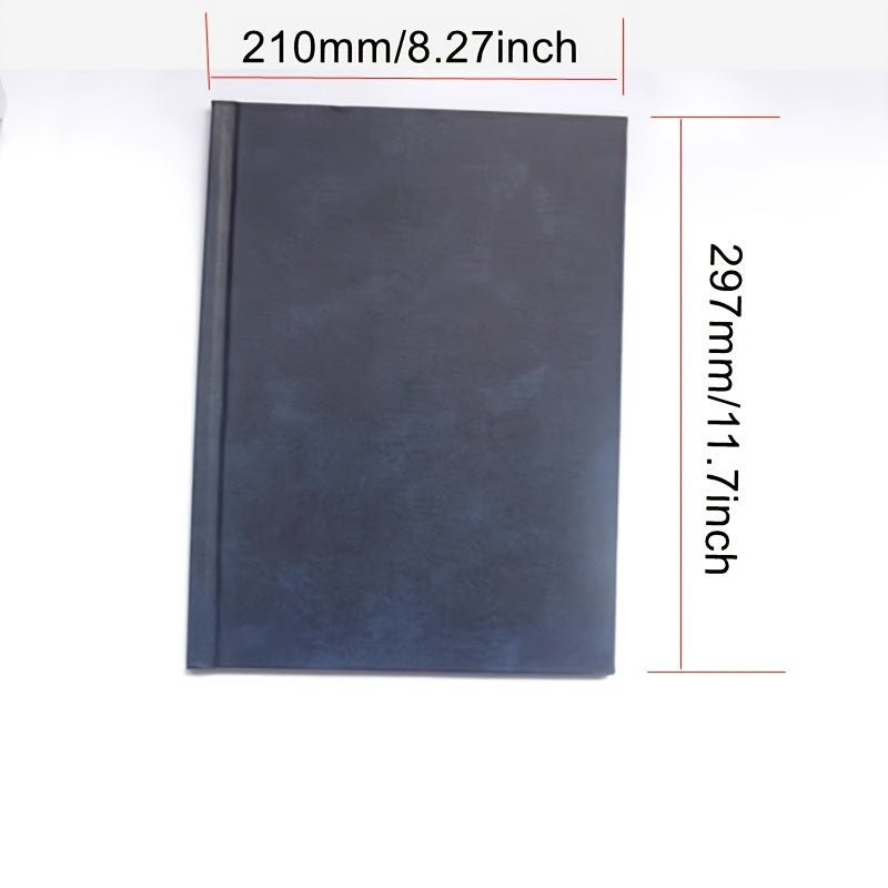 1pc Red PU Diary Cover A4 Size Thermal Binding 11 145sheets