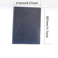 1pc Red PU Diary Cover A4 Size Thermal Binding 11 145sheets