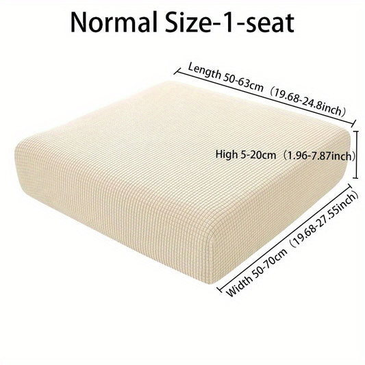 Elastic Jacquard Sofa Protector Seat Cushion Cover Washable Removable Slipcover