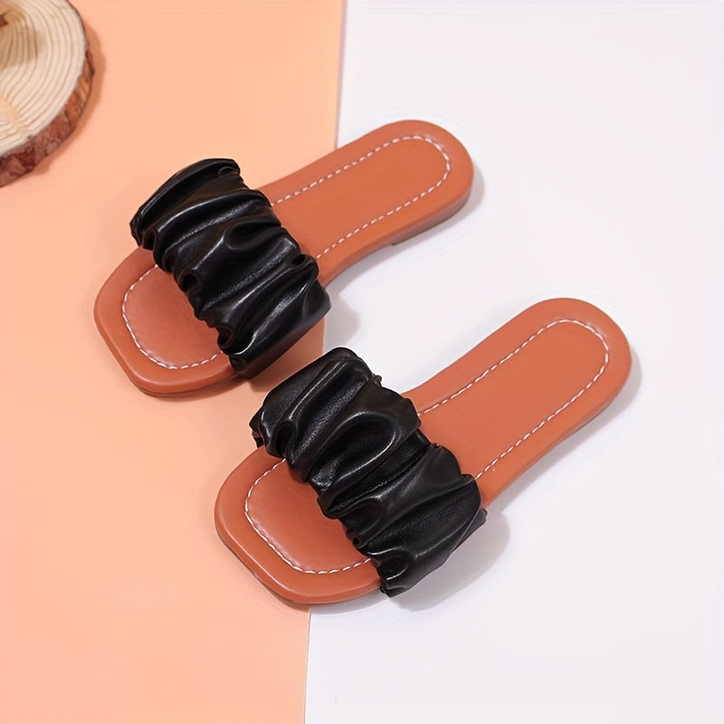 Girls Non Slip Lightweight Open Toe Slippers for Indoor Pool