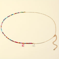 Colorful Tassel Bead Waist Chain Bohemian Style Body Chain