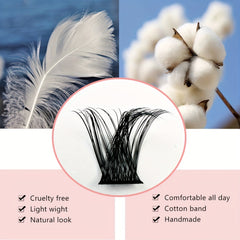 100pcs Mix D Curl Cluster Lashes Individual Lashes Lash Extensions Clusters Lash