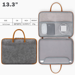13-15.6 in Laptop Sleeve Bag Waterproof Briefcase with Organizer