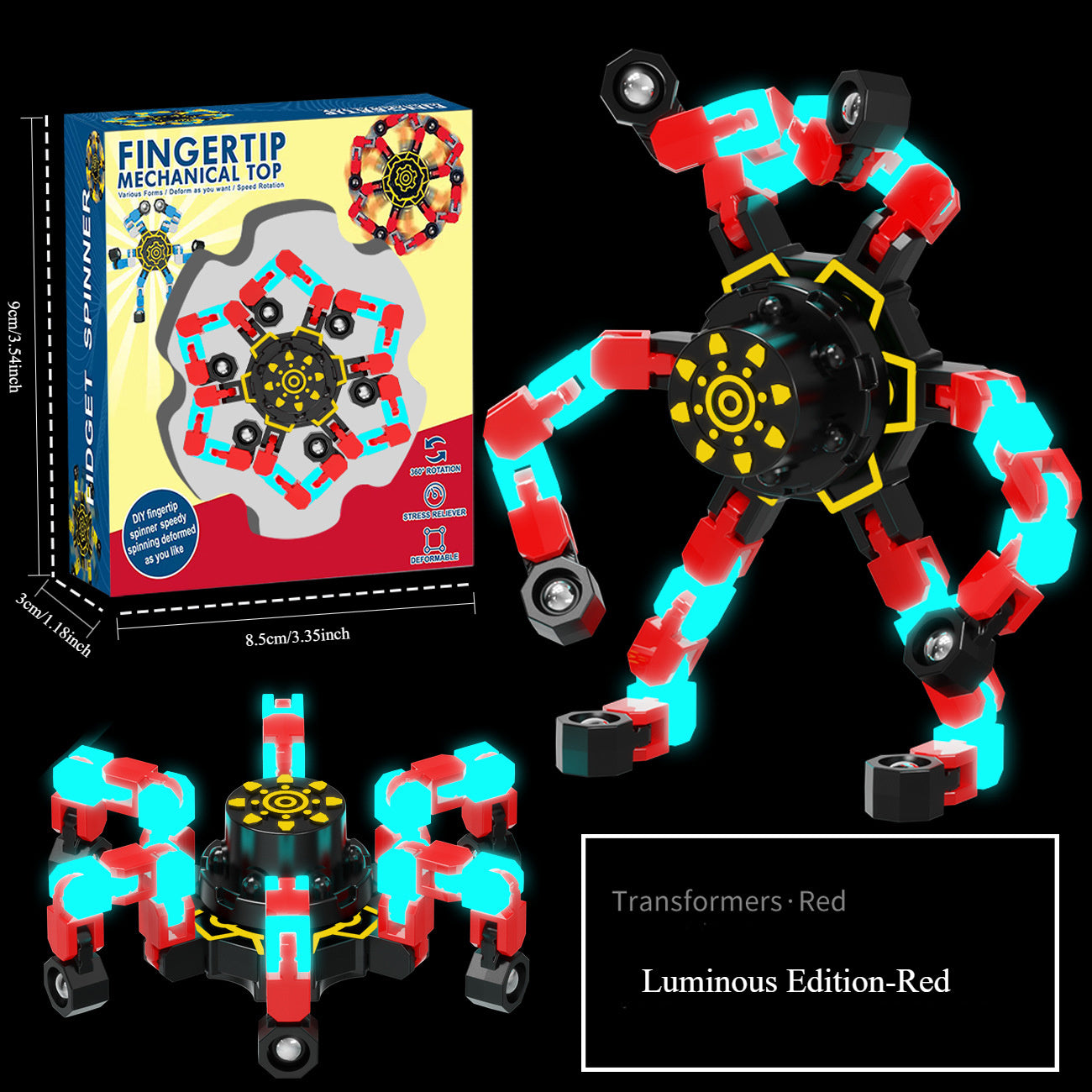 Fidget Toys Rotatable Deformable Mechanical Chain Robots DIY Deformable Machines