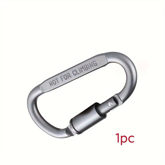 Aluminum Alloy D-Shaped Hanging Buckle for Camping, Hiking, Fishing
