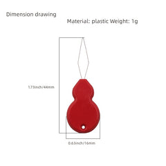 Plastic Needle Threader Gourd Shaped DIY Cross Stitch Threading Tool