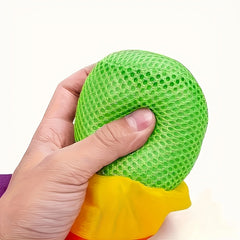 Rainbow Foam Bean Toss and Catch Game Soft Colorful Space Themed Activity for Ki