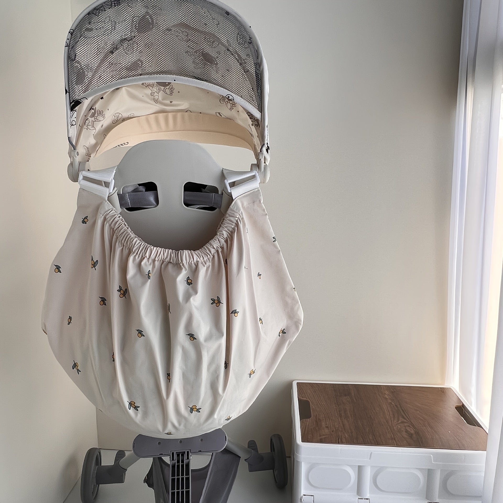 Large Capacity Baby Diaper Bag with Embroidered Little Bear Olive & Tiger Pri