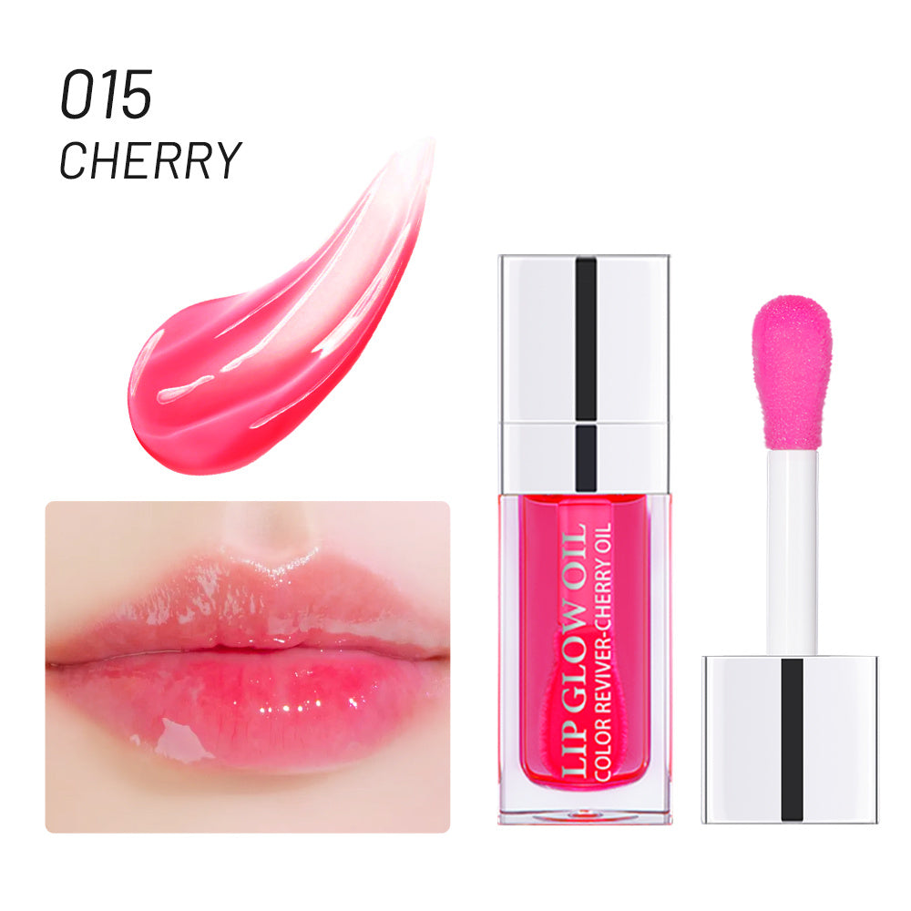 Hydrating Lip Glow Plumping Lip Tint with Glitter Shine Primer