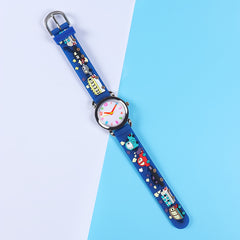 Boys' Cartoon Car Quartz Watch Compact Stylish Small Boys' Wristwatch