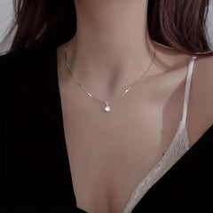 Zircon Water Drop Pendant Clavicle Chain Necklace for Women