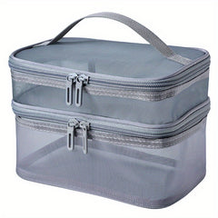 Mesh Cosmetic Organizer Travel Toiletry Bag Portable Makeup Bag