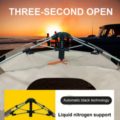 Waterproof Automatic Tent for 2-3 People - Ideal for Camping, Picnics, Beach